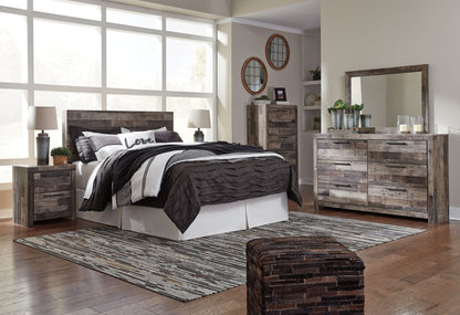 Derekson - Two Drawer Night Stand - Multi Gray – view 3