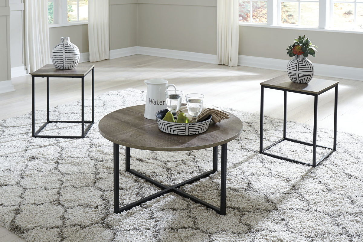 Wadeworth - Occasional Table Set (Set of 3) - Brown / Beige by Ashley – view 4