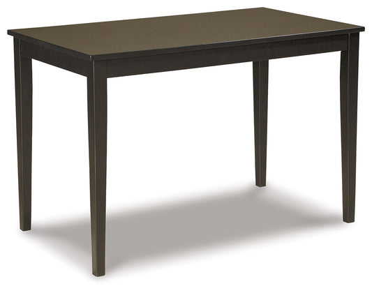Kimonte - Rectangular Dining Room Table - Dark Brown by Ashley – Dining Tables