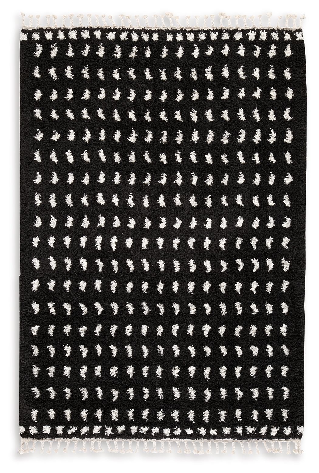 Minston - 5' x 7' Rug - Black / White by Ashley – Area Rugs
