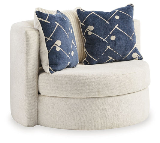 Padova - Swivel Accent Chair - Ivory by Ashley – Swivel Chairs