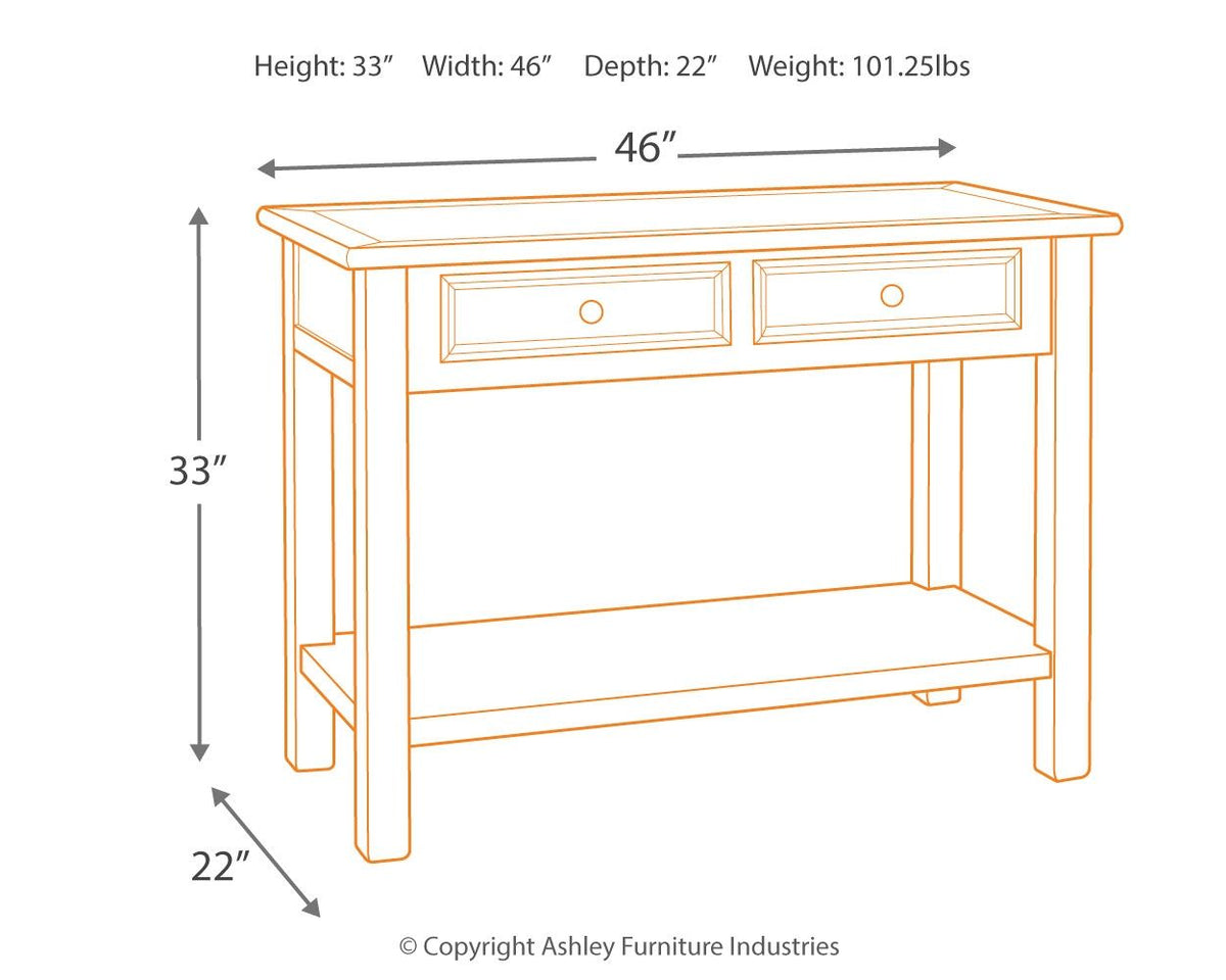 Bolanburg - Sofa Table by Ashley – view 4