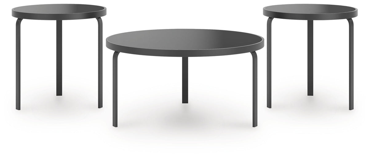 Dorylin - Occasional Table Set (Set of 3) - Black by Ashley – Table Sets