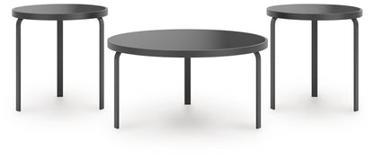 Dorylin - Occasional Table Set (Set of 3) - Black by Ashley – Table Sets