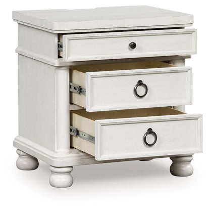 Rowlenstown - Three Drawer Night Stand by Ashley – view 8