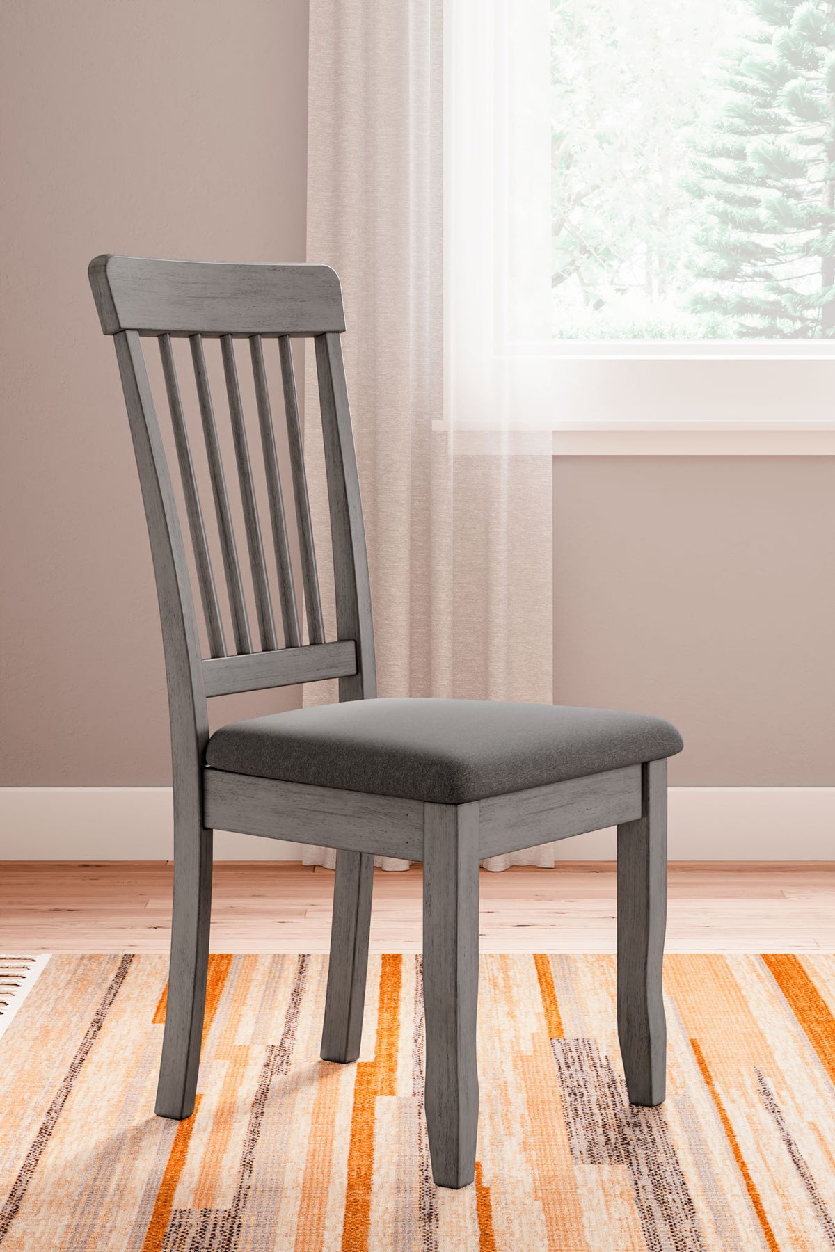 Shullden - Dining Room Side Chair (Set of 2) - Gray by Ashley – view 4