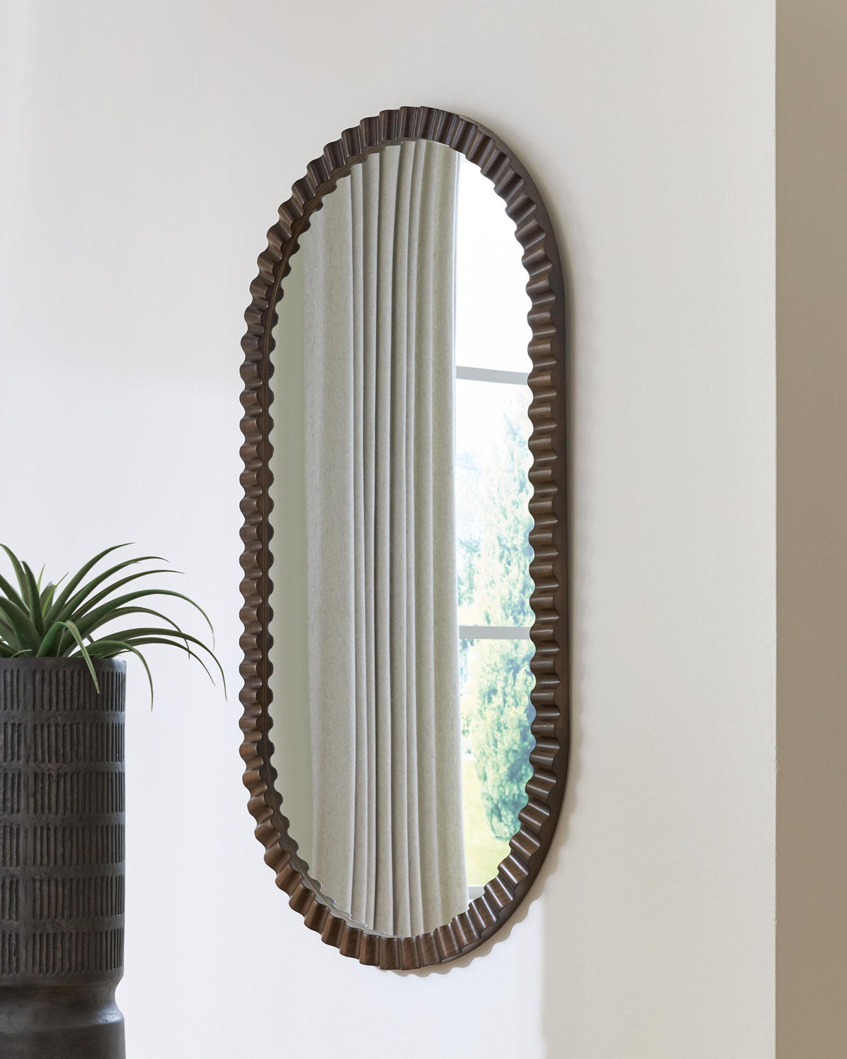 Clorington - Accent Mirror - Dark Brown by Ashley – view 2