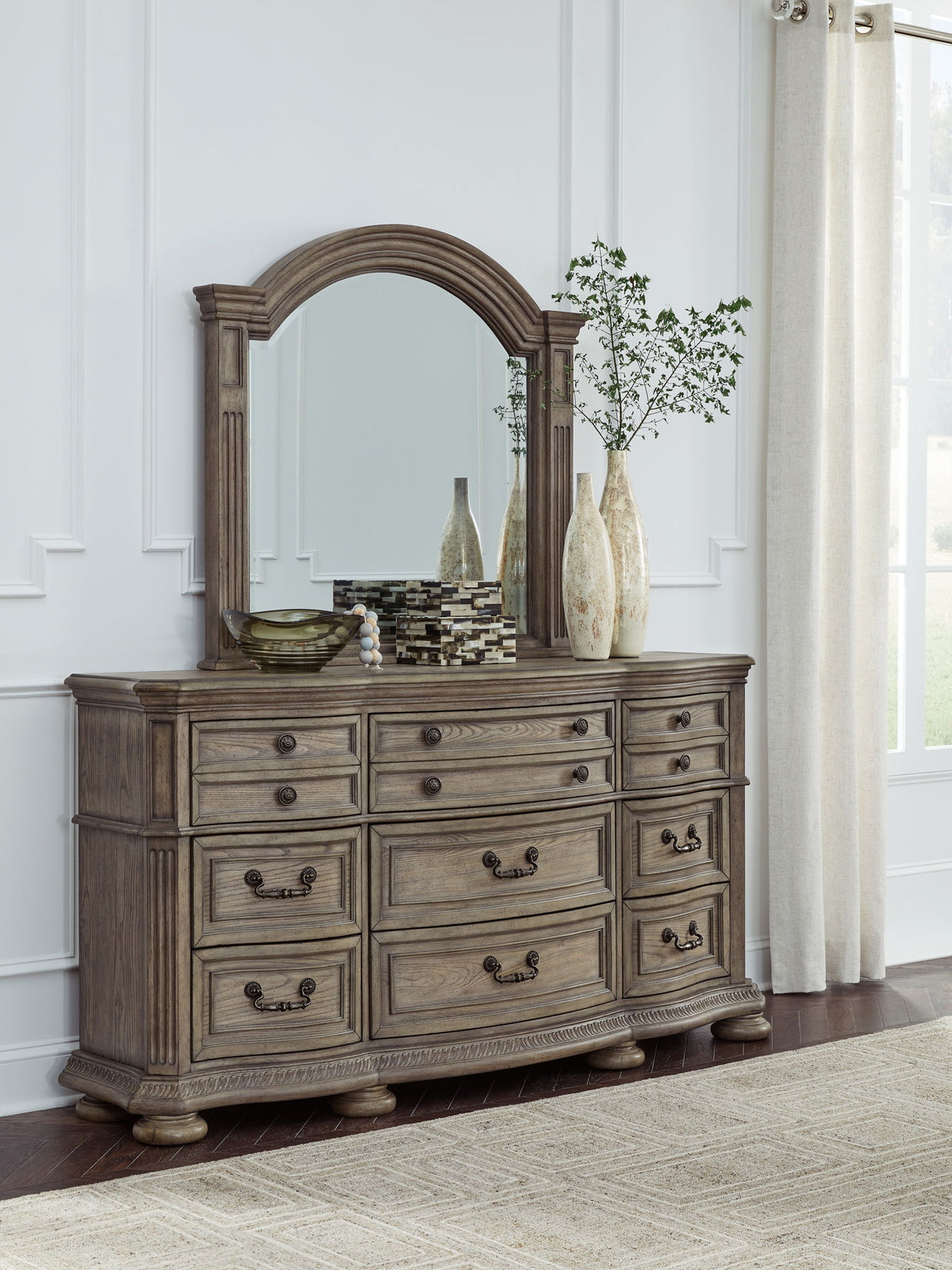 Ardenfield - Dresser And Mirror - Light Brown by Ashley – view 4