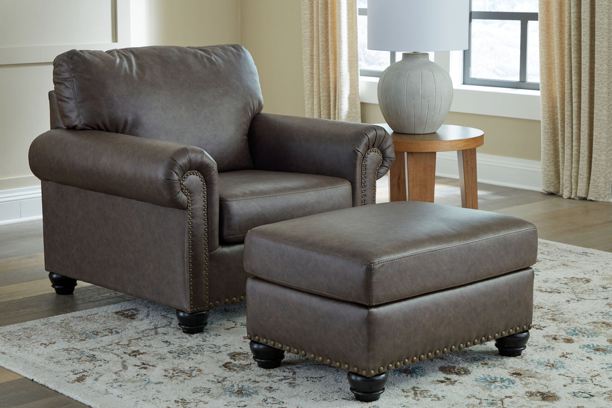 Roxmere - Living Room Set – Stationary Chair & Ottoman