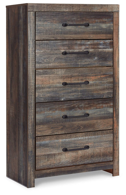 Drystan - Five Drawer Chest - Brown / Beige by Ashley – Accent Chests