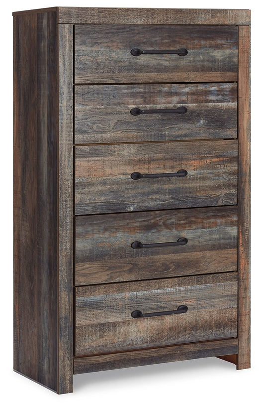 Drystan - Five Drawer Chest - Brown / Beige by Ashley – Accent Chests