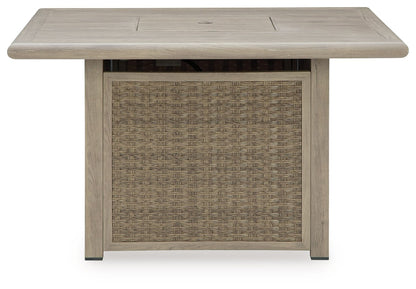 Cliff Trails - Square Fire Pit Table - Beige by Ashley – view 3