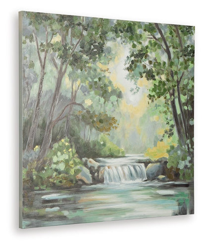 Evermaddick - Wall Art - Green / Gray / White by Ashley – view 4