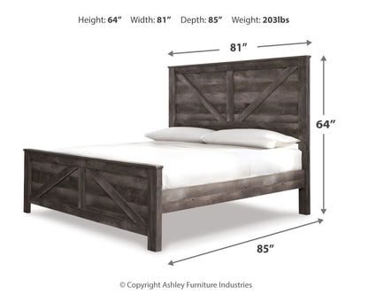 Wynnlow - Crossbuck Panel Bed by Ashley – view 4