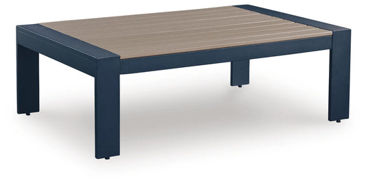 East Beach - Blue - Rectangular Cocktail Table by Ashley – Coffee Tables