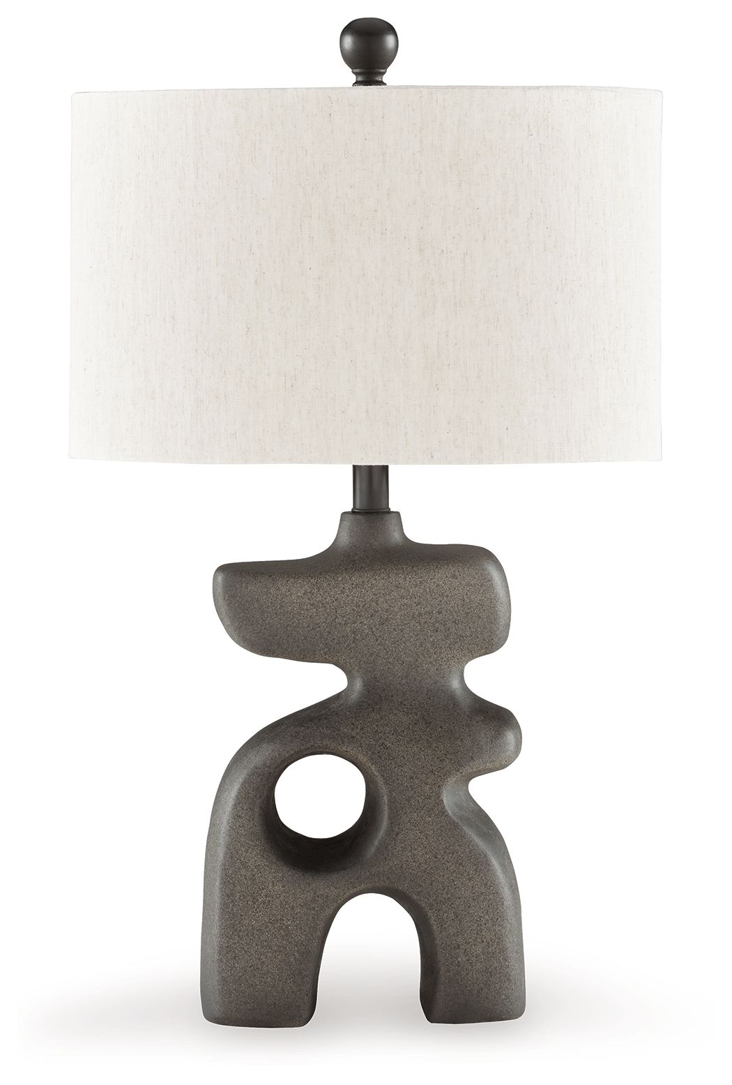 Danacy - Paper Table Lamp - Distressed Black by Ashley – Table Lamps