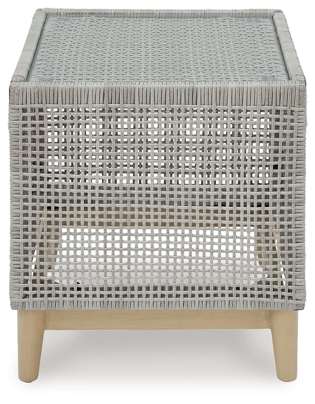 Seton Creek - Square End Table - Gray by Ashley – view 3