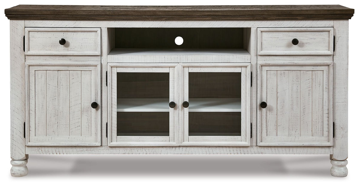 Havalance - Extra Large TV Stand - 4 Doors - Brown / Beige by Ashley – view 3