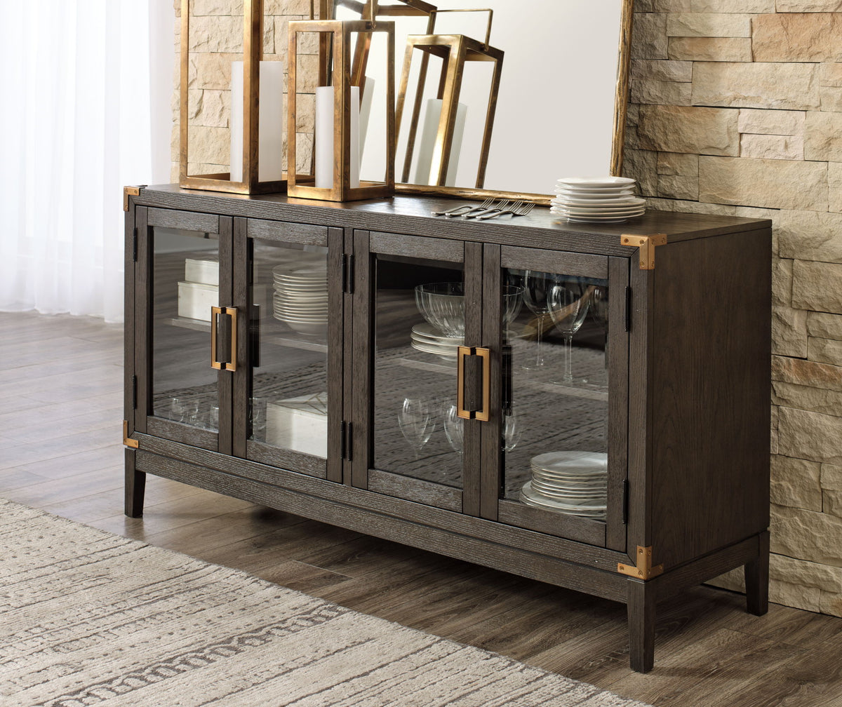 Burkhaus - Dining Room Server - Dark Brown by Ashley – view 4