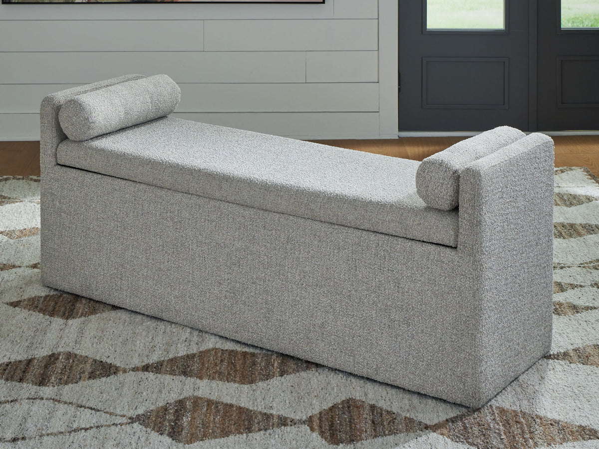 Galliden - Large Upholstered Dining Room Bench - Beige by Ashley – view 4
