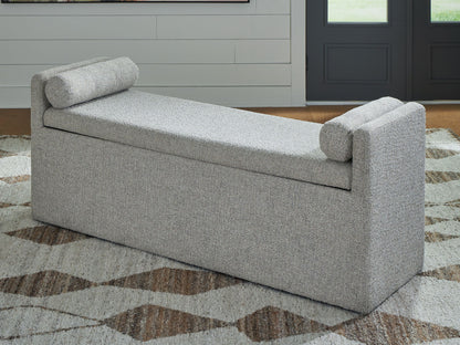 Galliden - Large Upholstered Dining Room Bench - Beige by Ashley – view 4