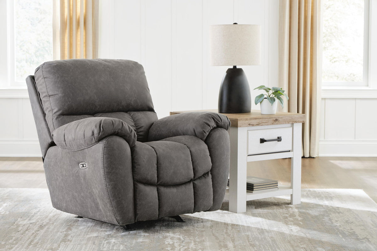 Bakerstein - Power Rocker Recliner With Adjustable Headrest - Galaxy by Ashley – view 3