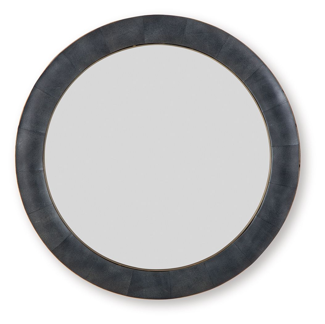 Corinsworth - Accent Mirror - Charcoal / Brass Finish by Ashley – Accent Mirrors