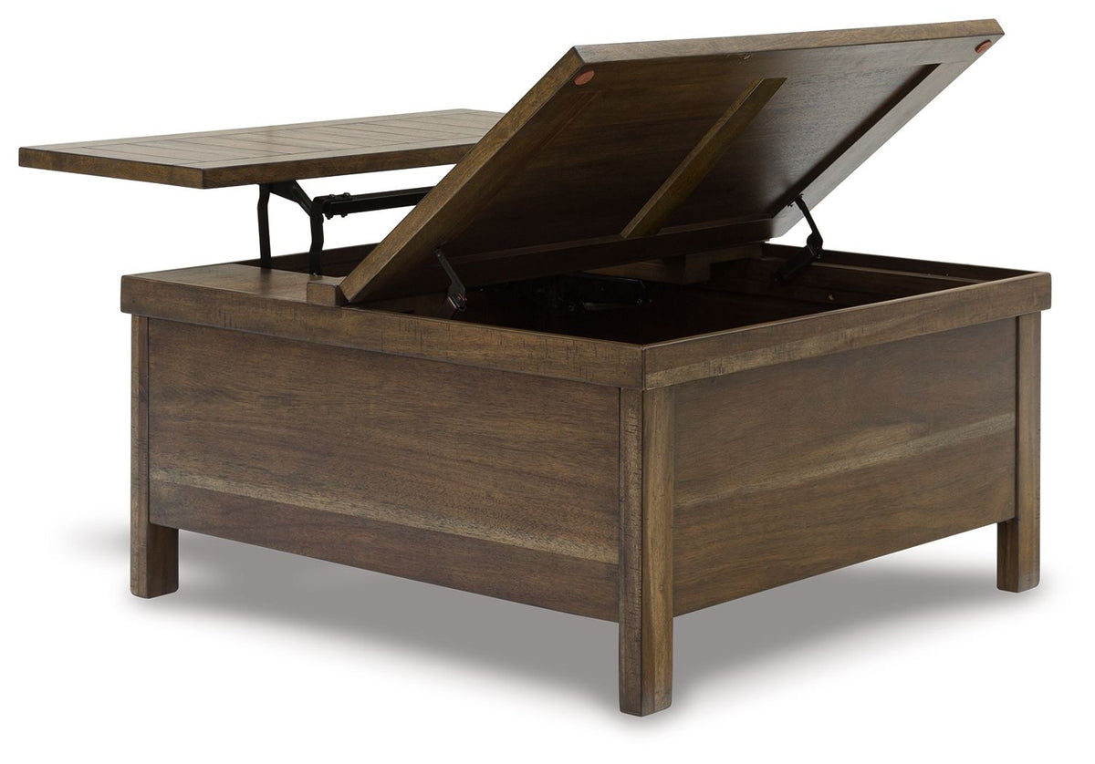 Moriville - Lift Top Cocktail Table - Grayish Brown by Ashley – view 3