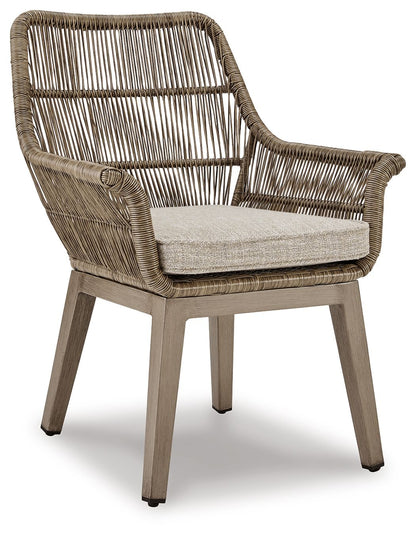 Beach Front - Arm Chair With Cushion (Set of 2) - Beige by Ashley – view 4