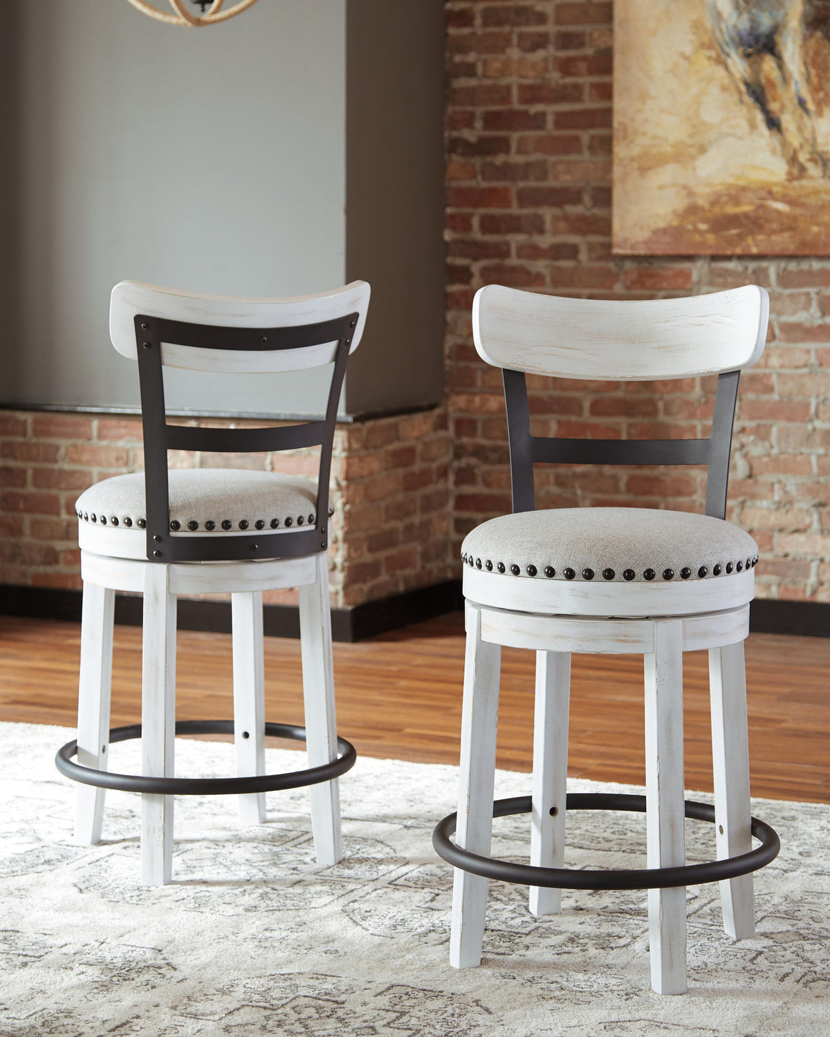 Valebeck - Full Back Swivel Stool by Ashley – view 8