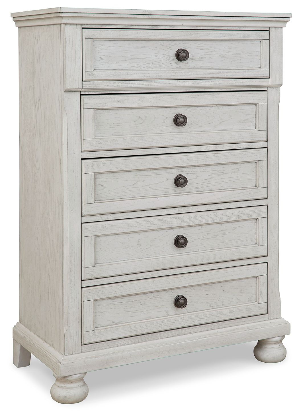 Robbinsdale - Five Drawer Chest - Youth - Antique White by Ashley – Accent Chests