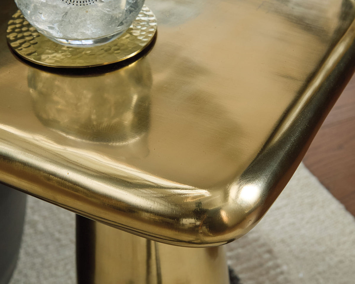 Dallenburg - Accent Table - Gold Finish by Ashley – view 3