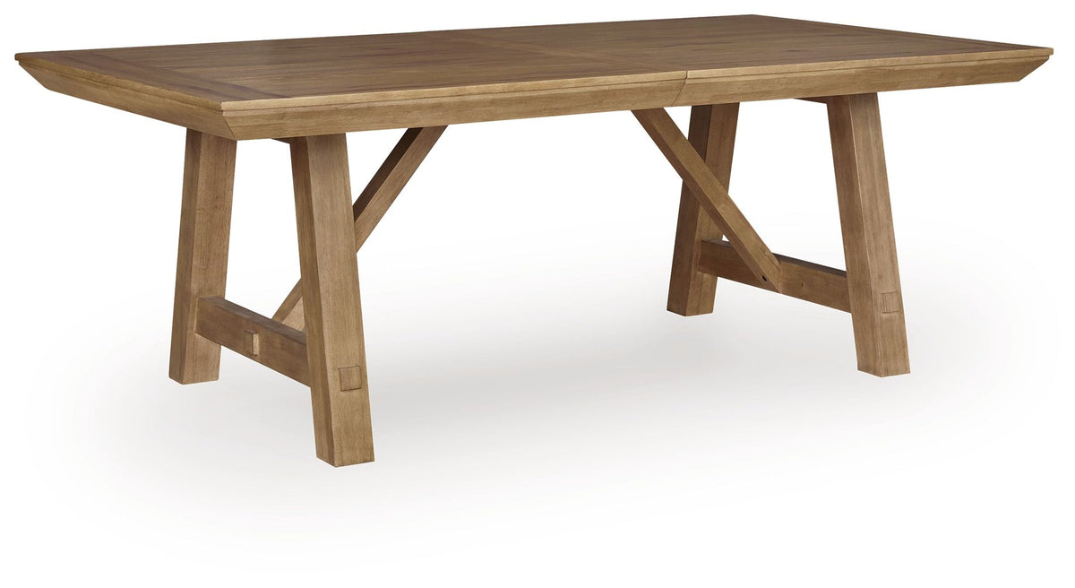 Ridgester - Rectangular Dining Room Extension Table - Light Brown – view 4