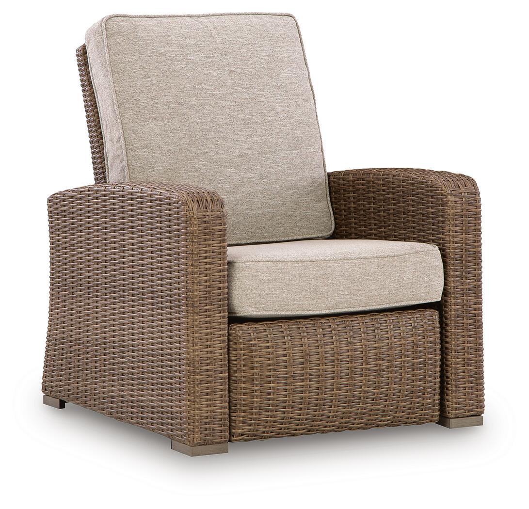 Laguna Heights - Recliner - Beige by Ashley – Arm Chairs