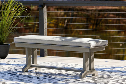 Visola - Bench with Cushion - Gray by Ashley – view 3
