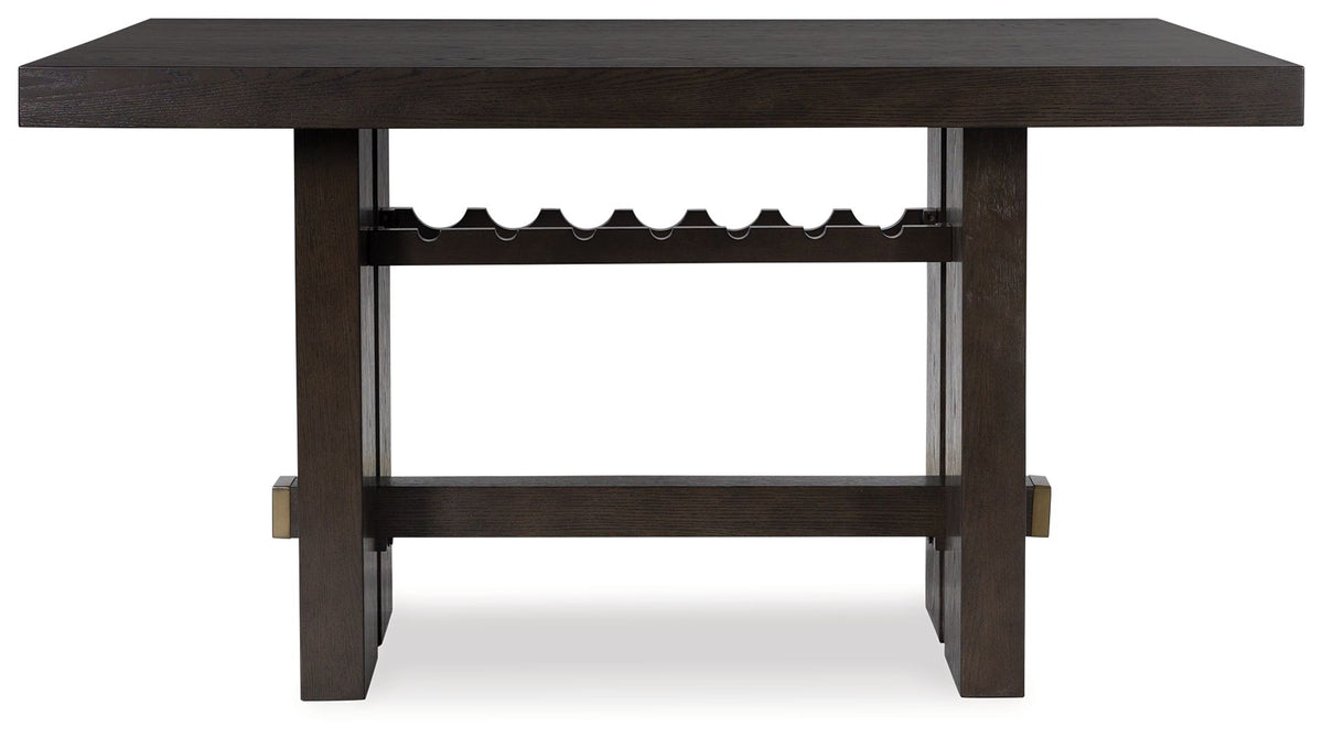 Burkhaus - Rectangular Dining Room Counter Table - Dark Brown by Ashley – view 4