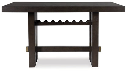 Burkhaus - Rectangular Dining Room Counter Table - Dark Brown by Ashley – view 4