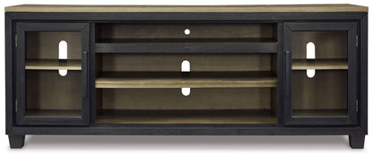 Foyland - XL TV Stand w/Fireplace Option - Black / Brown by Ashley – view 4