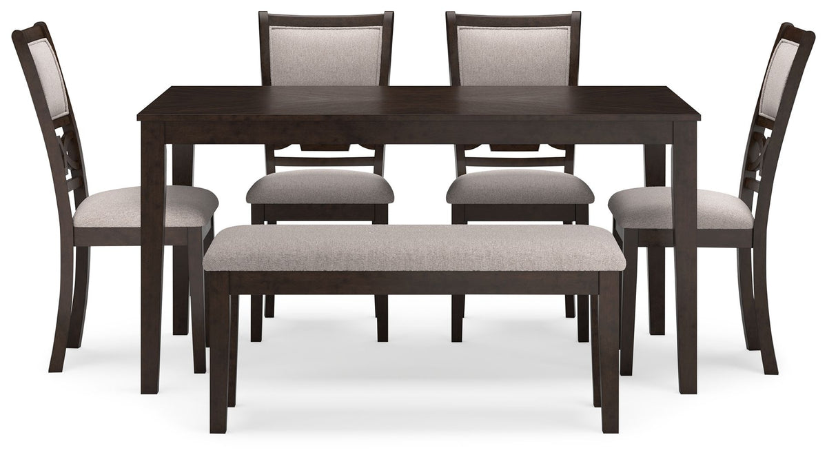 Langwest - Dining Room Table Set (Set of 6) - Brown by Ashley – view 4