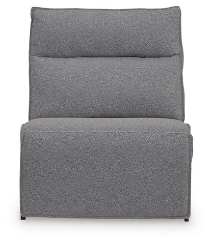 Modmax II - 8-Piece Power Reclining Sectional With LAF Press Back Power Chaise And Console - Salt And Pepper by Ashley – view 3