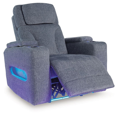 Studio Cave - Power Recliner - Steel by Ashley – view 4