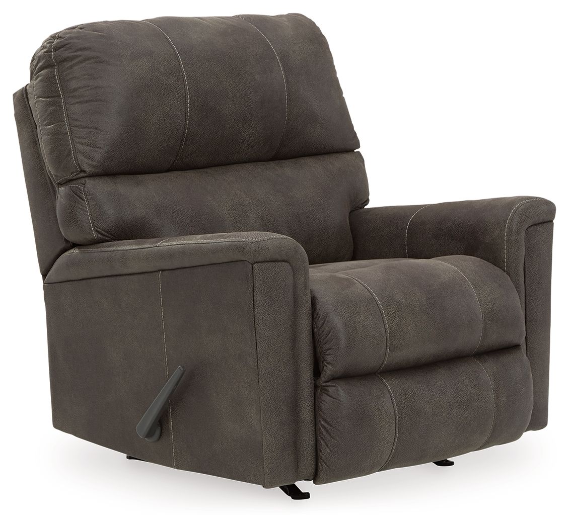 Navi - Rocker Recliner - Smoke by Ashley – Rocker Chairs