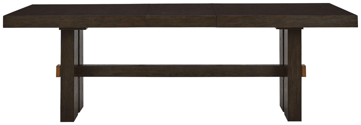 Burkhaus - Rectangular Dining Room Extension Table - Dark Brown by Ashley – view 2