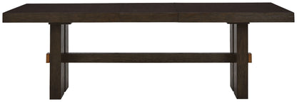 Burkhaus - Rectangular Dining Room Extension Table - Dark Brown by Ashley – view 2