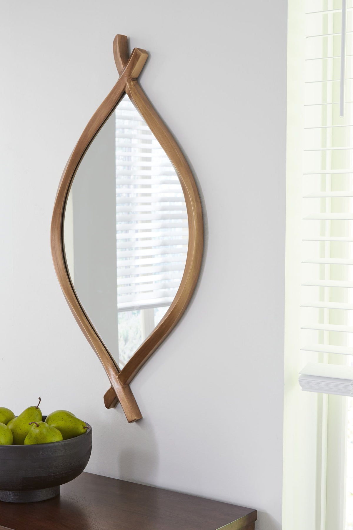 Bartner - Accent Mirror - Antique Gold Finish by Ashley – view 3