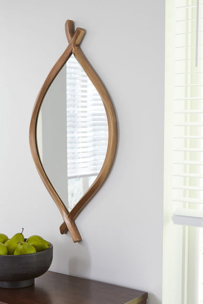Bartner - Accent Mirror - Antique Gold Finish by Ashley – view 3