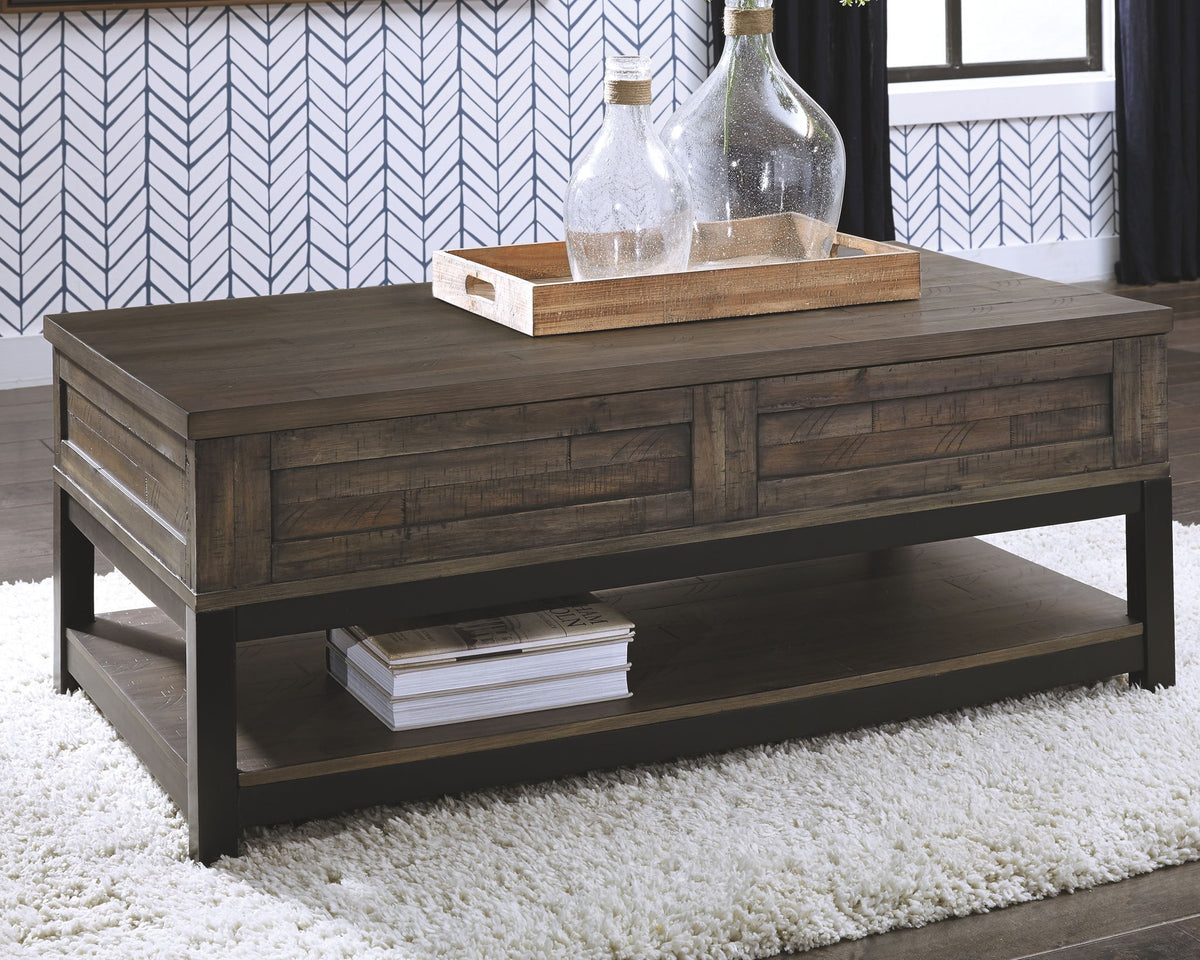 Johurst - LIFT TOP COCKTAIL TABLE - Grayish Brown by Ashley – view 4
