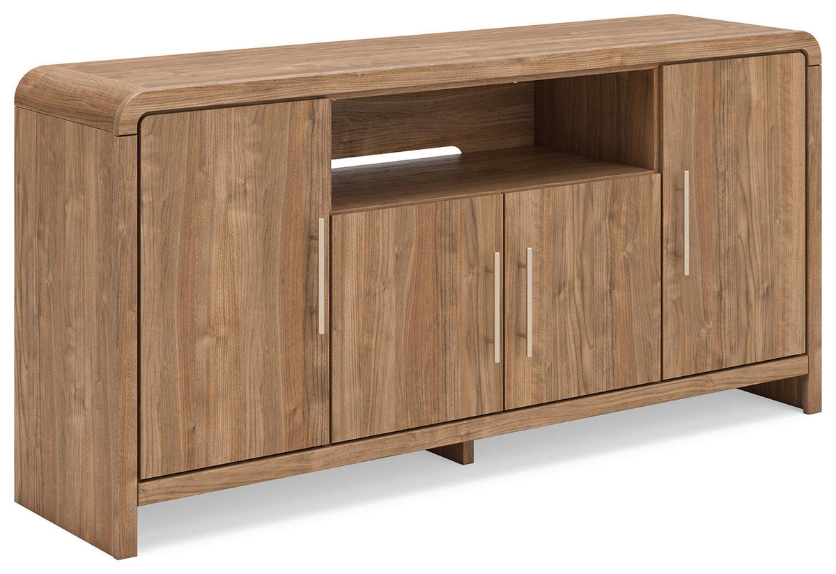 Dovander - Extra Large TV Stand - Brown by Ashley – TV Stands