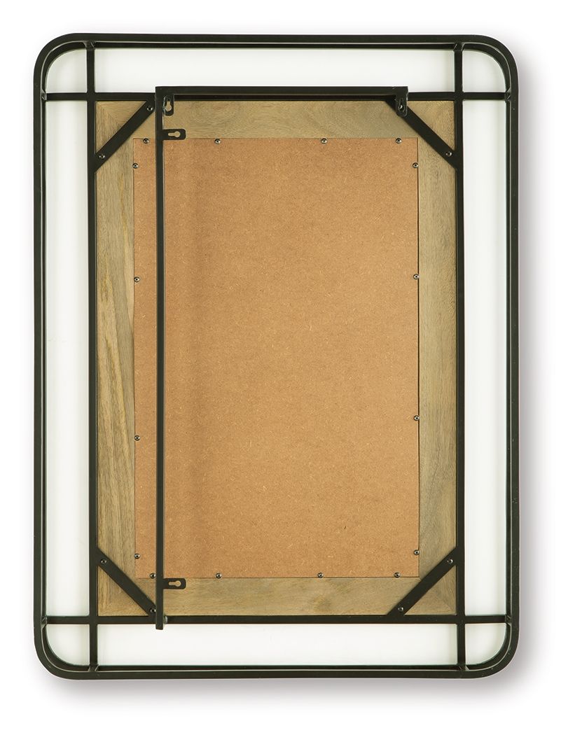 Beelman - Accent Mirror - Black / Brown by Ashley – view 4