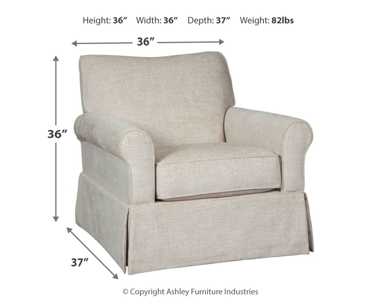 Searcy - Swivel Glider Accent Chair by Ashley – view 7